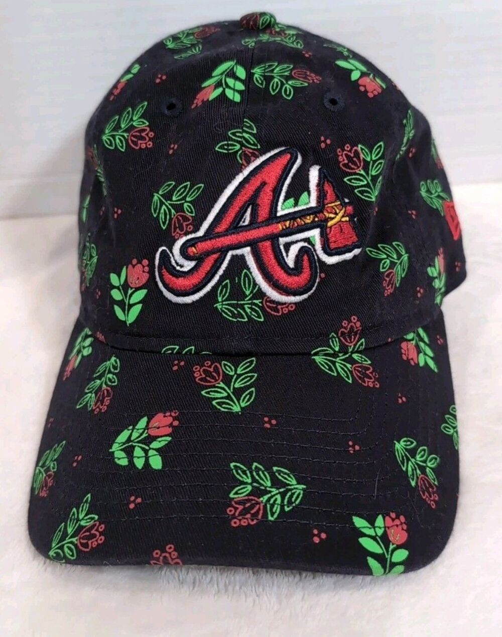 ATLANTA BRAVES Ball cap hat NEW ERA 9 TWENTY WOMEN'S FLORAL ADJUSTABLE NEW